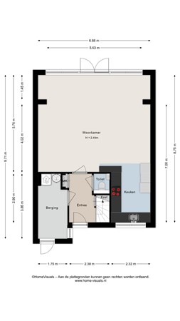 Floorplan - Zomertalinghof 22, 8043 JV Zwolle